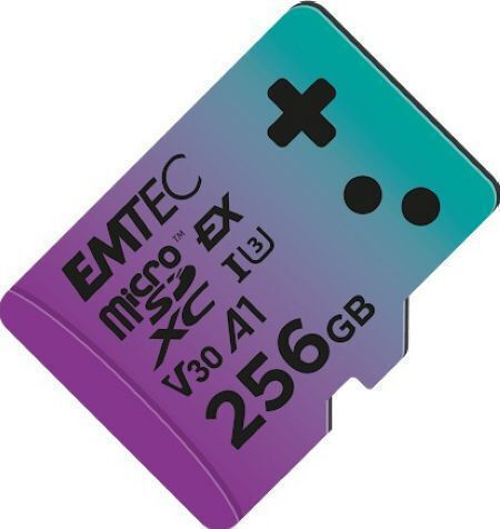 Emtec Gaming microSDXC 256GB Class 10 U3 V30 A1 UHS-I view 1