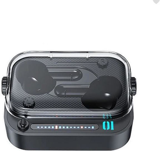 Awei T58 ANC In-ear Bluetooth Handsfree Earphones with Sweat Resistance and Charging Case Black vue 3