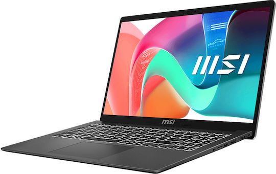MSI Modern 15 F13MG-296XRO 15.6" FHD (i5-1334U/8GB/512GB SSD/No OS) Platinum Gray (US Keyboard) view 2