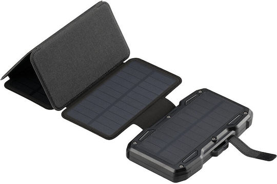 Sandberg 5-Panel Solar Power Bank 10000mAh with USB-A Port and USB-C Port Black vista 3