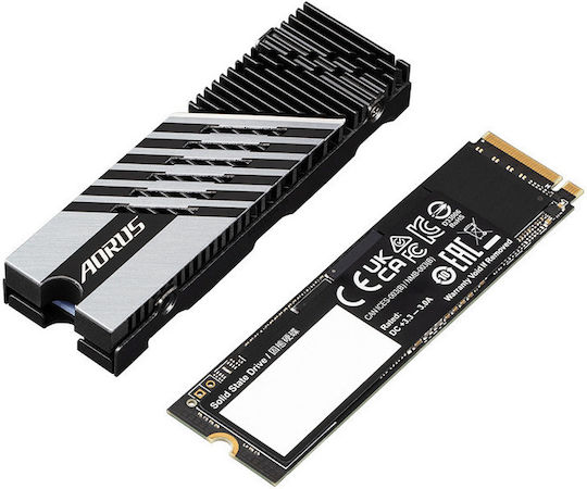 Gigabyte AORUS Gen4 7300 SSD 2TB M.2 Type with PCI Express 4.0 Connection PS5 Compatible AG4732TB N view 4