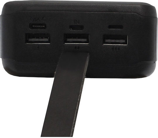 Remax Leader Power Bank 40000mAh with 3 USB-A Ports Black vue 4