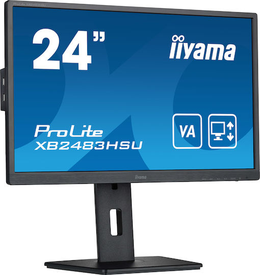 Iiyama ProLite XB2483HSU-B5 24" FHD 1920x1080 TN Monitor with 4ms GTG Response Time vue 3