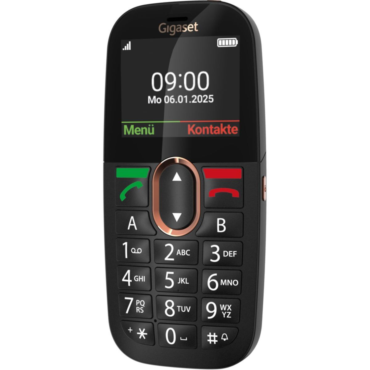 Gigaset GL695 Single SIM Mobile Phone with Large Buttons Black vista 7