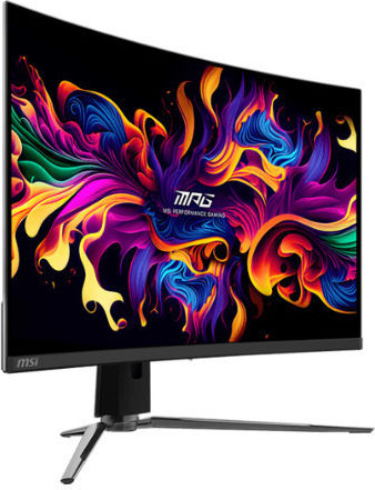 MSI MPG 321CURX QD-OLED QD-OLED HDR Curved Gaming Monitor 31.5" 4K 3840x2160 240Hz with Response Time 0.03ms GTG view 3