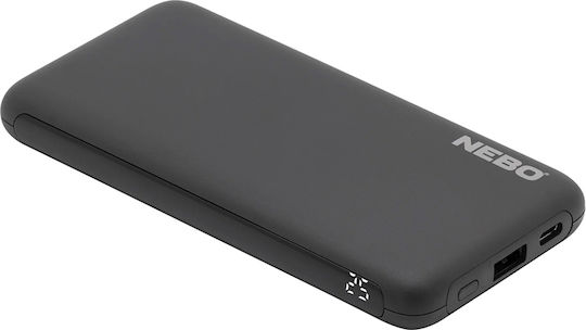 Nebo Power Bank 10000mAh with USB-A Port and USB-C Port Black