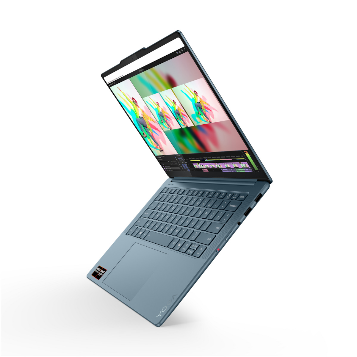 Lenovo Yoga Pro 7 14AKP10 14.5" OLED (Ryzen AI 300 Series-7 350/32GB/1TB SSD/W11 Home) Tidal Teal (GR Keyboard) view 3