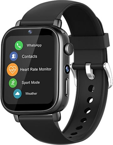 Uniwa X1s 1.9 Inch Ip67 Waterproof 4g Android 8.1 Dual Cameras Smart Watch Support Temperature Measurement Specification:1g+8g Black view 1