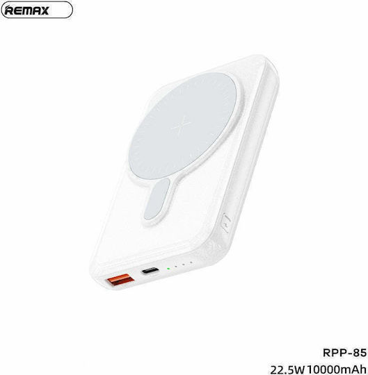 Remax RPP-85 Power Bank 10000mAh 22.5W with USB-A Port White