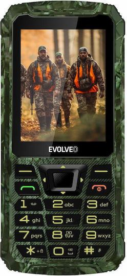 Evolveo StrongPhone Z6 Dual SIM Resistant Mobile with Buttons Green Camouflage view 1