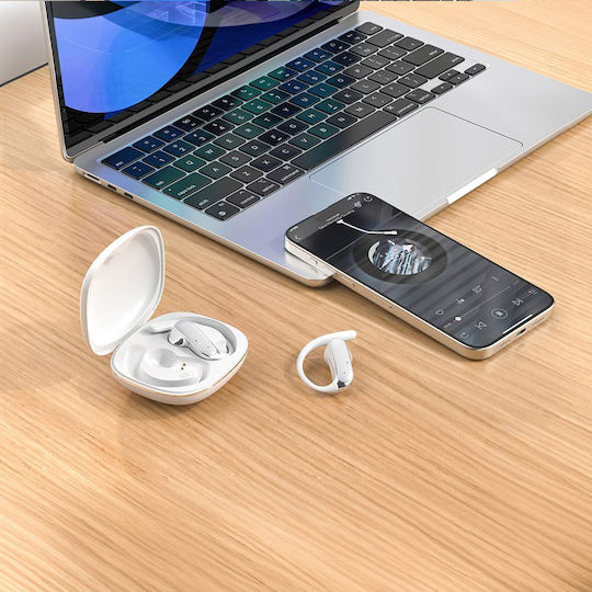 Dudao OWS U17Z In-ear Bluetooth Handsfree Earphones with Charging Case White view 2