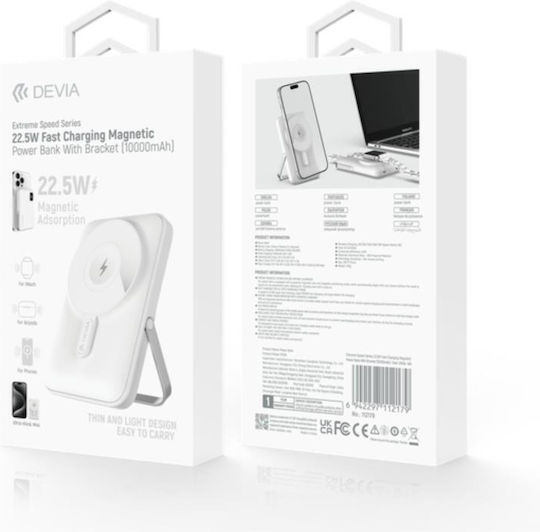 Devia EP201 MagSafe Power Bank 10000mAh 22.5W with USB-C Port Power Delivery White vue 5