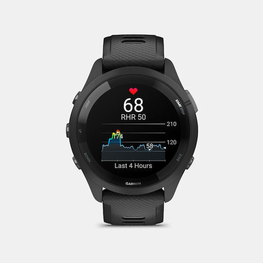 Garmin Forerunner 265 Waterproof Smartwatch with Heart Rate Monitor (Black/Powder Gray) view 4
