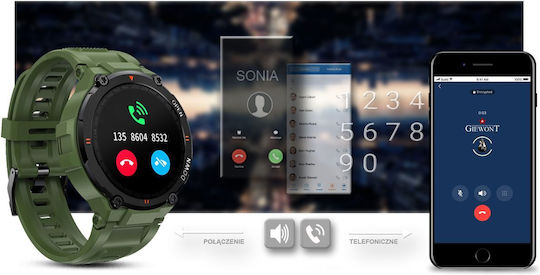Giewont 430-3 Smartwatch with Heart Rate Monitor (Green) view 3