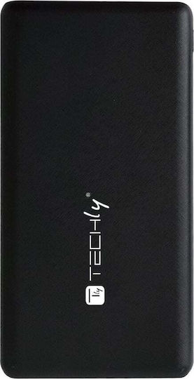 Techly 362541 Power Bank 10000mAh with 2 USB-A Ports and USB-C Port Black