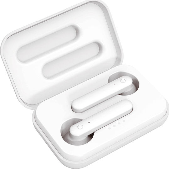 Platinet PM1040W Earbud Bluetooth Handsfree Earphones with Charging Case White view 3