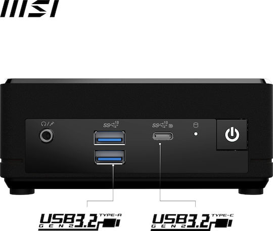 MSI Cubi N ADL-006DE Mini PC (Celeron N200/4GB DDR4/128GB SSD + 128GB /W11 Pro) view 8