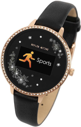 Reflex Active RA03-2078 38mm Smartwatch with Heart Rate Monitor (Black) view 2
