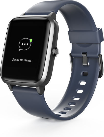HAMA Fit Watch 4900 Stainless Steel with Heart Rate Monitor (Dark Blue) view 2