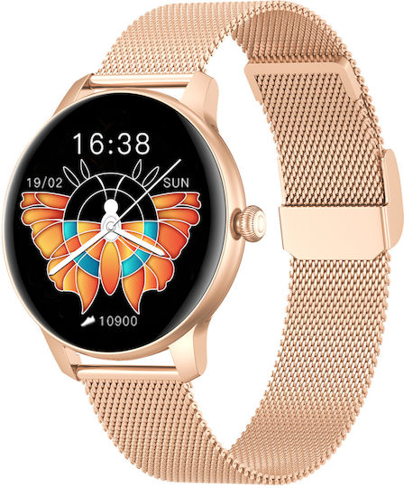 Kieslect L11 Lady Aluminium Smartwatch with Heart Rate Monitor (Gold) view 2