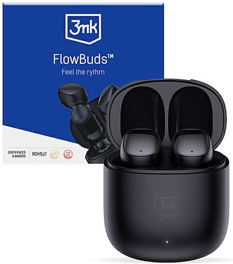 3MK FlowBuds Bluetooth Handsfree Earphones with Charging Case Black view 2