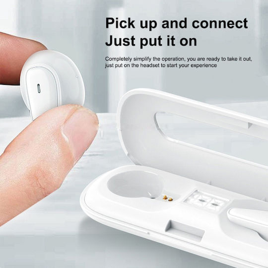 WK V10 In-ear Bluetooth Handsfree Earphones with Charging Case White view 5