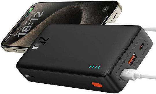 Baseus Airpow Power Bank 20000mAh 20W with USB-A Port and USB-C Port Black view 4