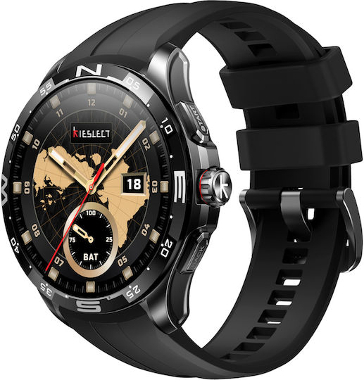 Kieslect Actor Ceramic Waterproof Smartwatch with Heart Rate Monitor (Black)