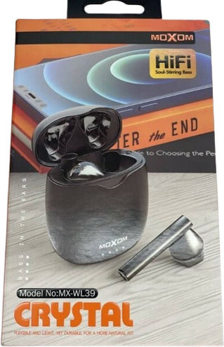 Moxom WL39 Earbud Bluetooth Handsfree Earphones with Charging Case Black view 1