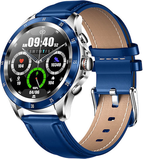 DAS.4 SQ22 Smartwatch with Heart Rate Monitor (Blue) vue 5