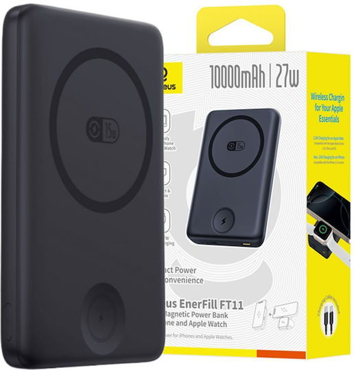 Baseus EnerFill FT11 MagSafe Power Bank 10000mAh 27W Power Delivery Black view 2