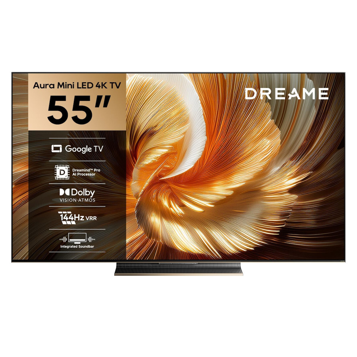 Dreame Smart TV 55 Inch 4K Ultra HD Mini LED Aura Mini HDR 2024 55S100