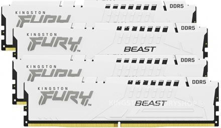 Kingston Fury Beast DDR5 128GB RAM with 4x32GB Modules and Speed 5200 for Desktop KF552C40BWK4-128 view 3