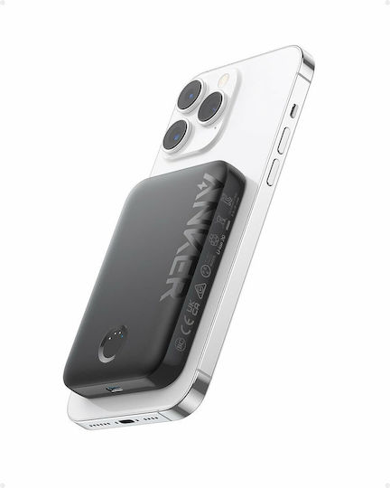 Anker MagGo 321 MagSafe Power Bank 5000mAh with USB-C Port Black view 3