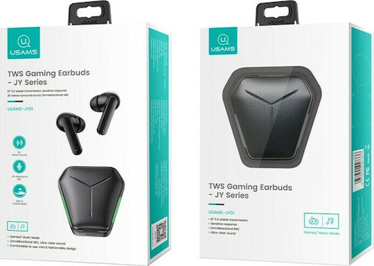 Usams JY01 In-ear Bluetooth Handsfree Earphones with Sweat Resistance and Charging Case Black view 7
