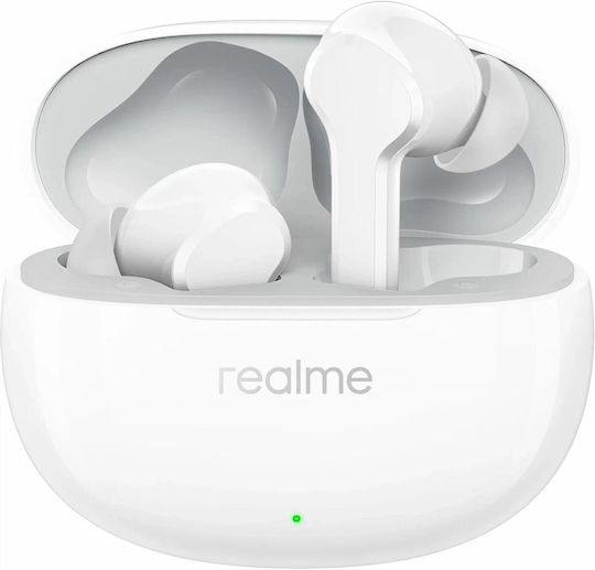Realme Buds T110 Bluetooth Handsfree Earphones with Sweat Resistance and Charging Case White