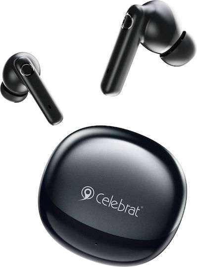 Celebrat W71 In-ear Bluetooth Handsfree Earphones with Charging Case Black