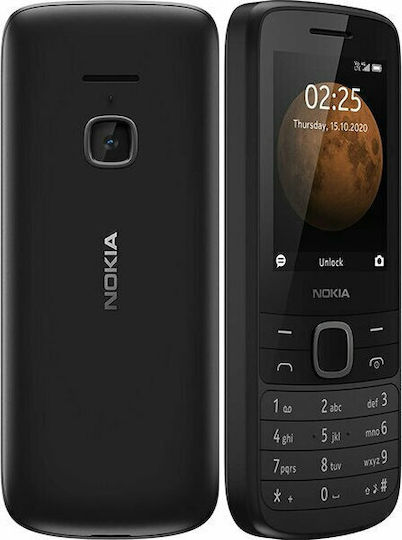 Nokia 225 4G Dual SIM (64MB/125MB) Mobile with Buttons (English Menu) Black view 6