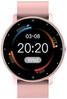 ZL02D Aluminium 45mm Smartwatch with Heart Rate Monitor (Pink) view 3