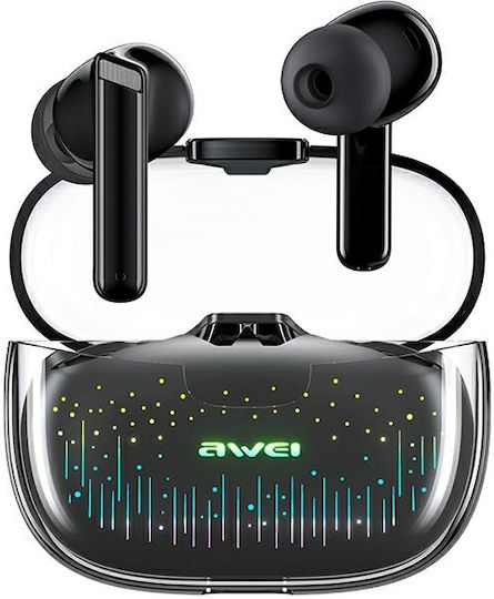Awei T52 Pro2 In-ear Bluetooth Handsfree Earphones with Sweat Resistance and Charging Case Black