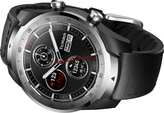 Ticwatch Pro 45mm Smartwatch with Heart Rate Monitor (Silver) view 3