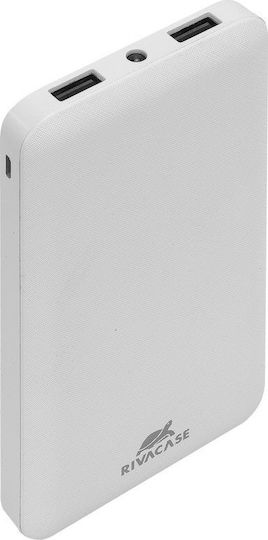Rivacase VA2010 Power Bank 10000mAh with 2 USB-A Ports White view 9