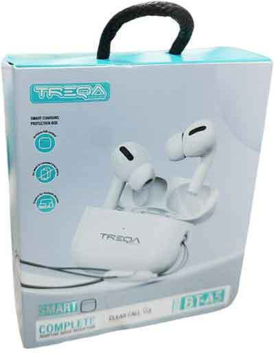 Treqa In-ear Bluetooth Handsfree Earphones with Sweat Resistance and Charging Case White view 3