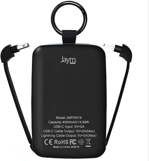 Jaym Power Bank 4000mAh Black view 3