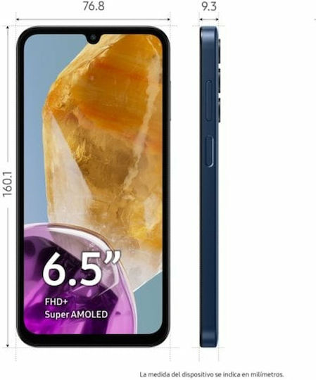 Samsung Galaxy M15 5G Dual SIM (4GB/128GB) Dark Blue view 9