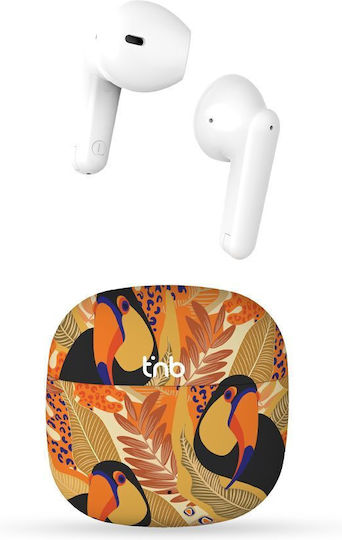 T'nB In-ear Bluetooth Handsfree Earphones with Charging Case Yellow Orange view 2