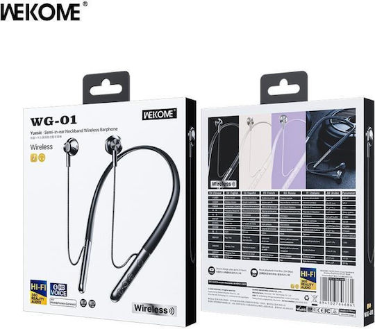 WK WG-01 Earbud Bluetooth Handsfree Earphones White view 2