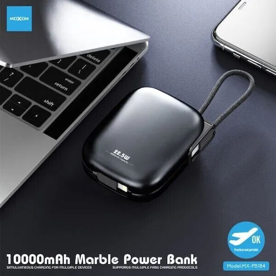 Moxom Power Bank 10000mAh 22.5W Black view 2