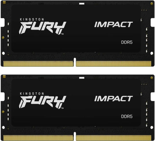 Kingston Fury Impact DDR5 64GB RAM with 2x32GB Modules and Speed 4800 for Laptop KF548S38IBK2-64 vue 3