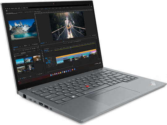 Lenovo ThinkPad T14 Gen 4 (Intel) 14" IPS FHD+ Touchscreen (i5-1335U/16GB/512GB SSD/W11 Pro) Storm Grey (US Keyboard) view 3